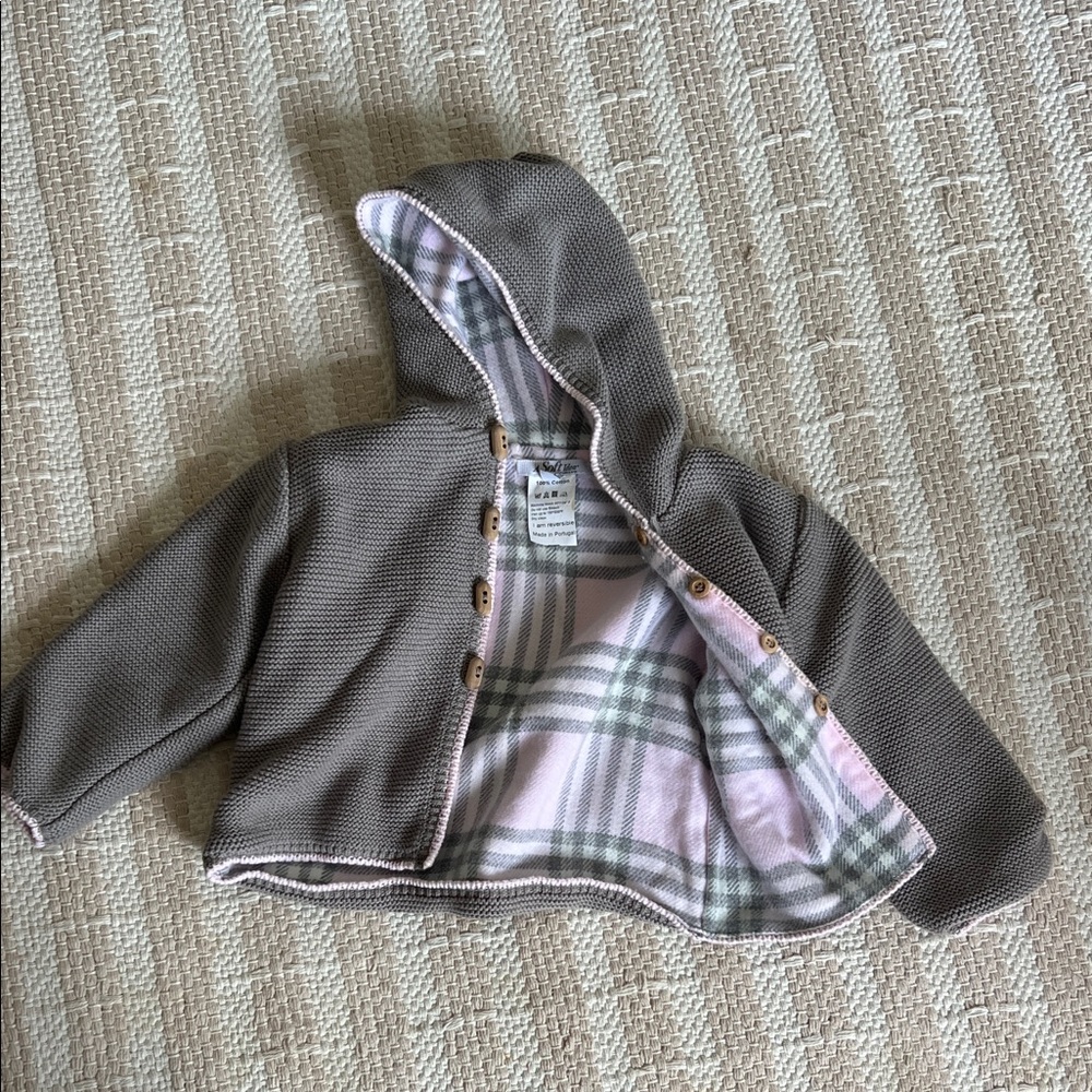 Charming Gray Kids Hooded Jacket
